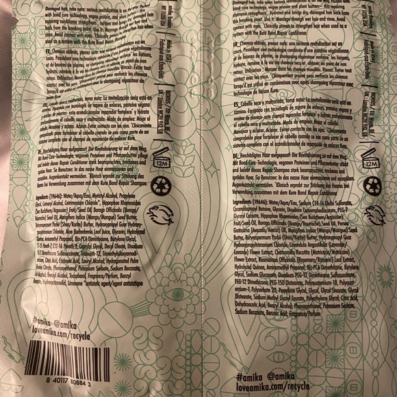 amika - the kure bond repair shampoo and conditioner sample - Picture 2 of 2